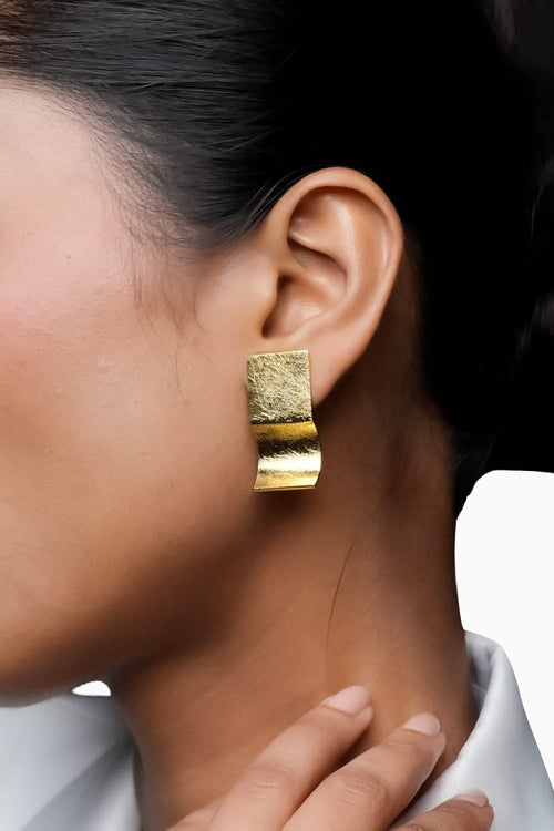 Space Golden Earrings
