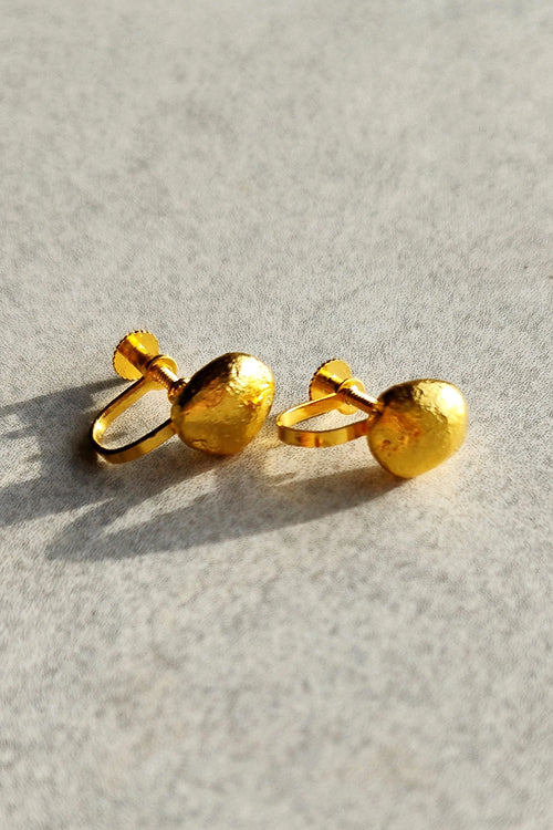 Cera Medium Golden Earrings
