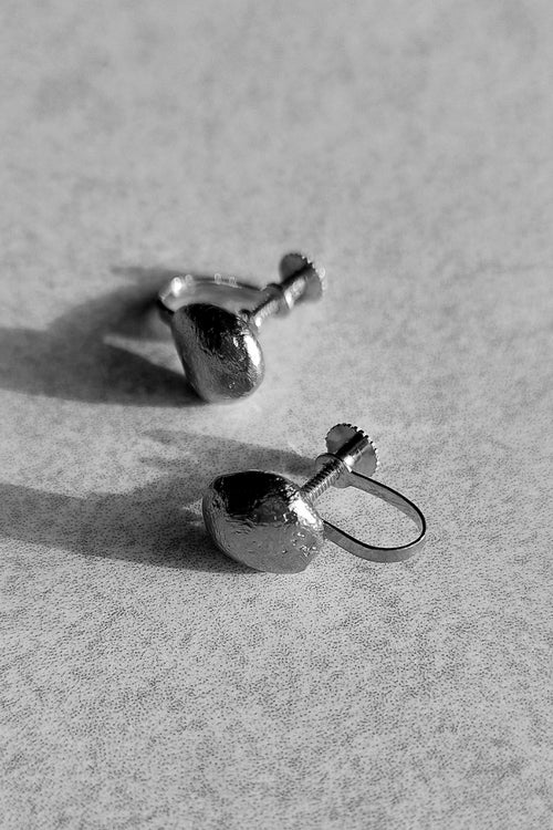 Cera Medium Silver Earrings