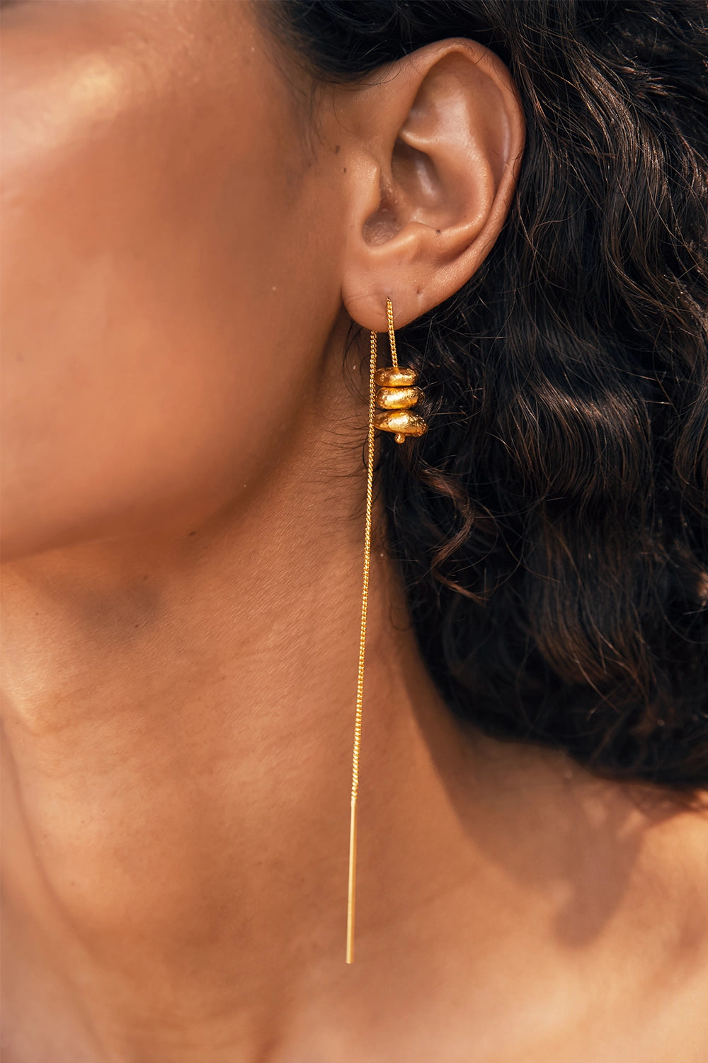 Tiva Golden Earrings