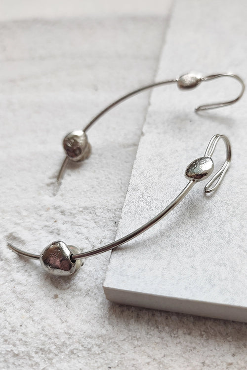Mee Silver Earrings