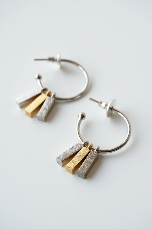 Oura Dash Silver Small Earrings