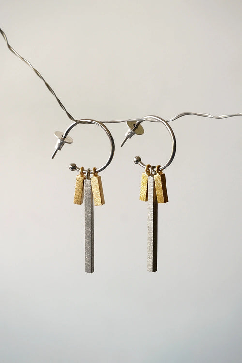 Oura Dash SilverLarge  Earrings