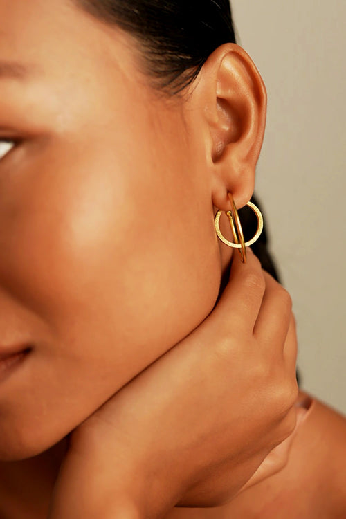 Oura Circle Golden Earrings
