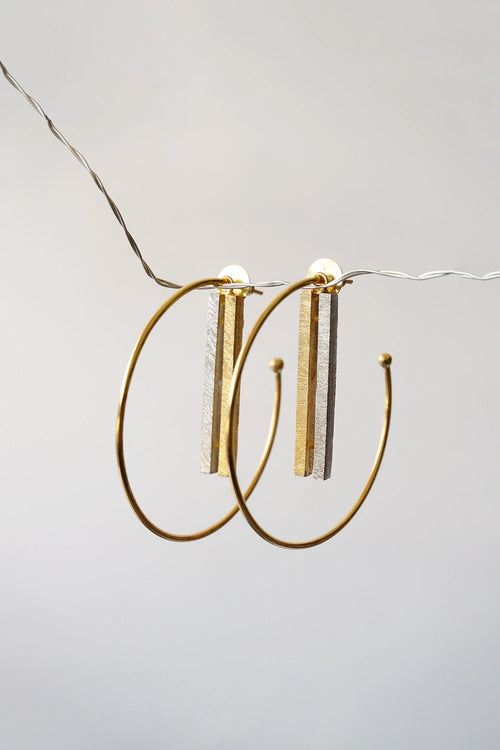 Oura Oblique Golden Earrings