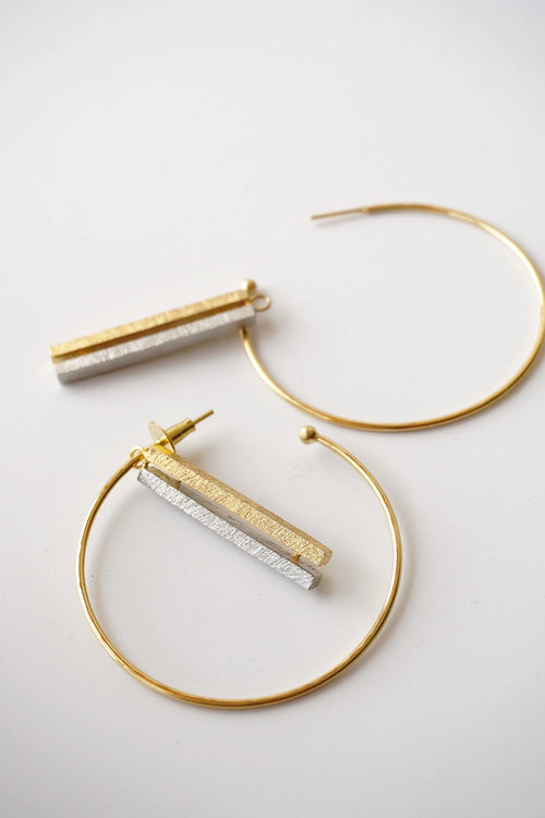 Oura Oblique Golden Earrings