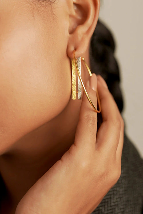 Oura Oblique Golden Earrings