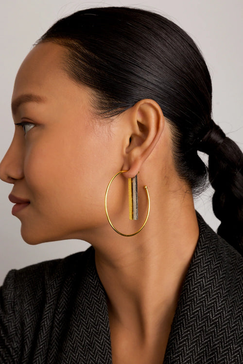 Oura Oblique Golden Earrings