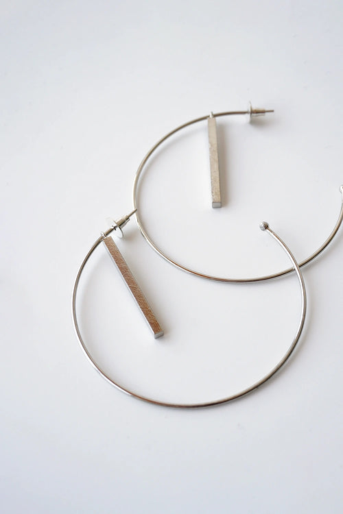 Oura Dash Silver Earrings