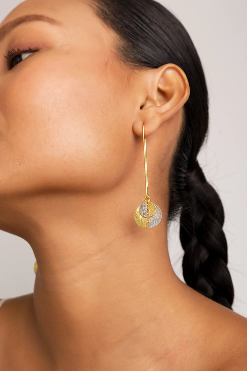 Alto Yin Yang Golden Earrings