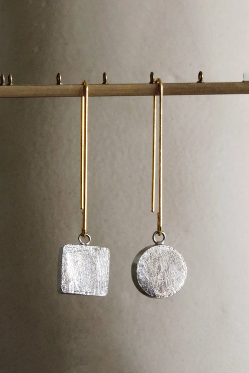 Alto Siblings Silver Earrings
