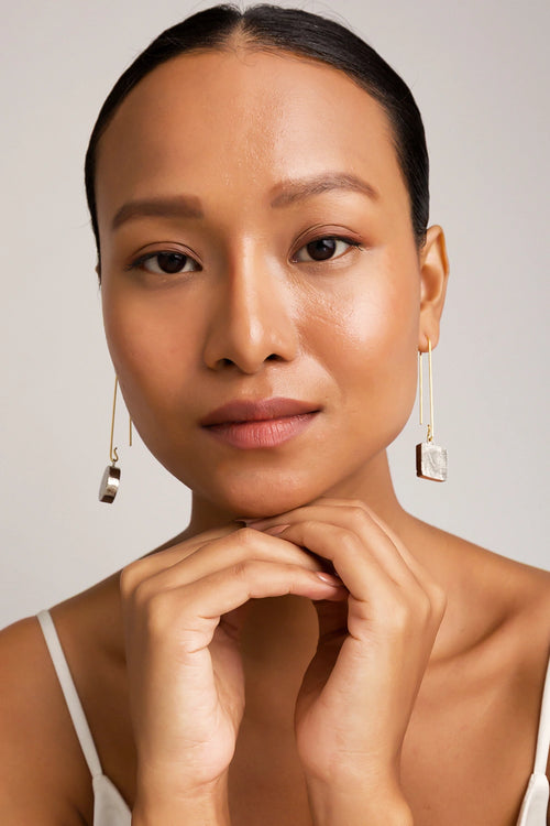 Alto Siblings Silver Earrings