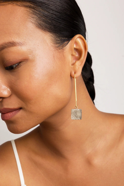 Alto Siblings Silver Earrings