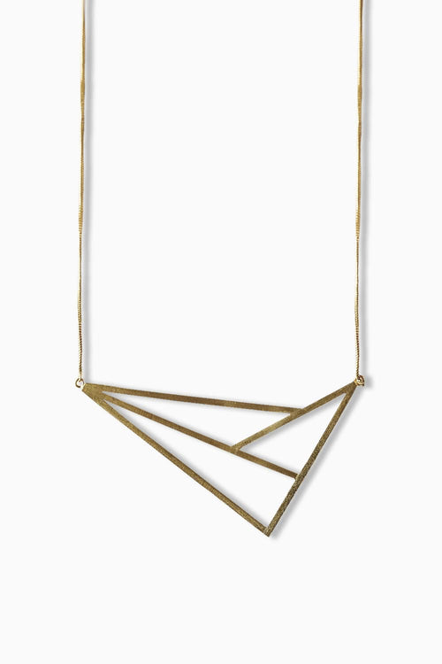 Line Art Golden Neckpeice