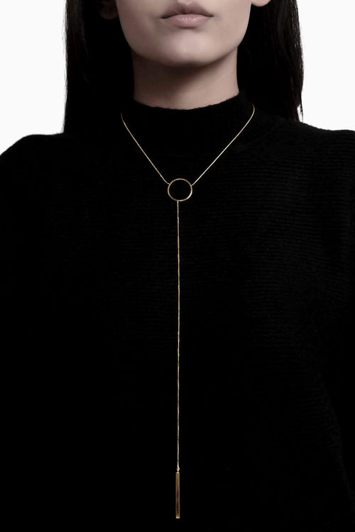 Drop Me A Line Golden Neckpeice