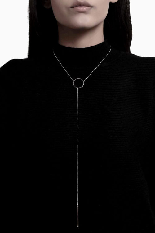 Drop Me A Line Silver Neckpeice