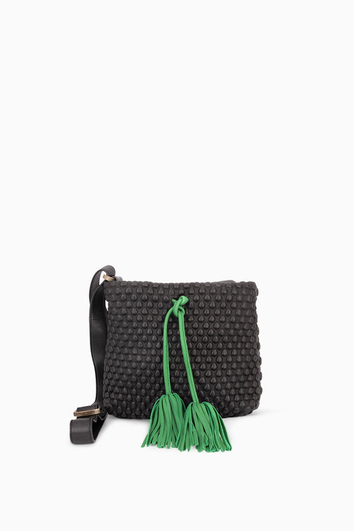 Mini Black & Grass Green Mykanos Bag