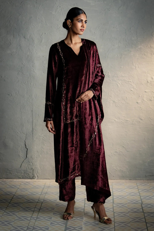 Maaya Brown Kurta Set