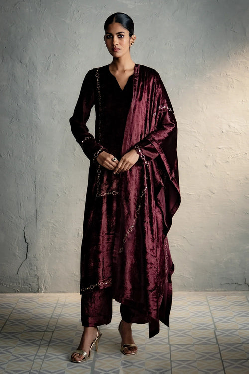 Maaya Brown Kurta Set