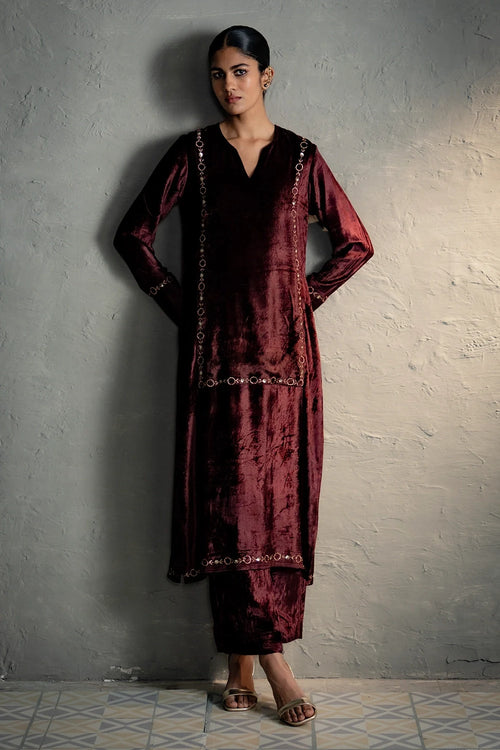 Maaya Brown Kurta Set