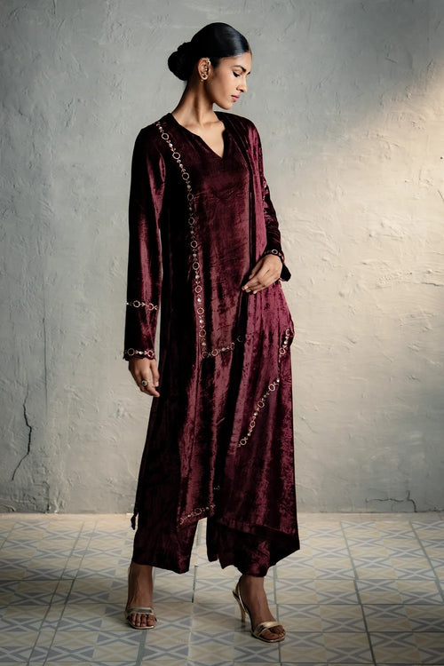 Maaya Brown Kurta Set