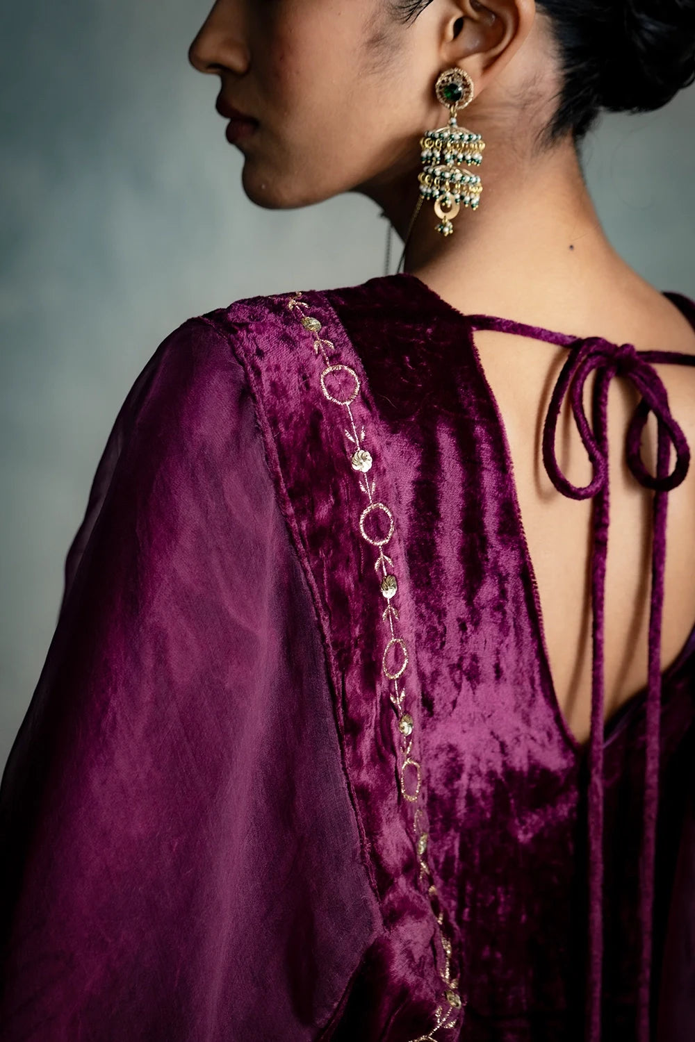 Maaya Velvet Pink Kurta Set