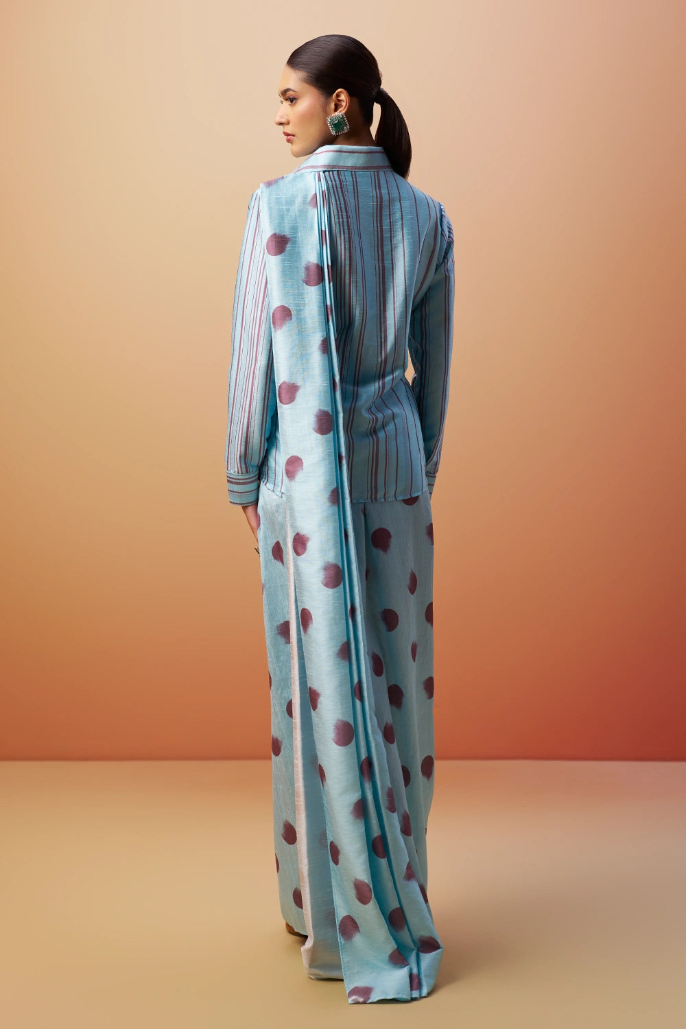 Raagya Printed Shirt Saree