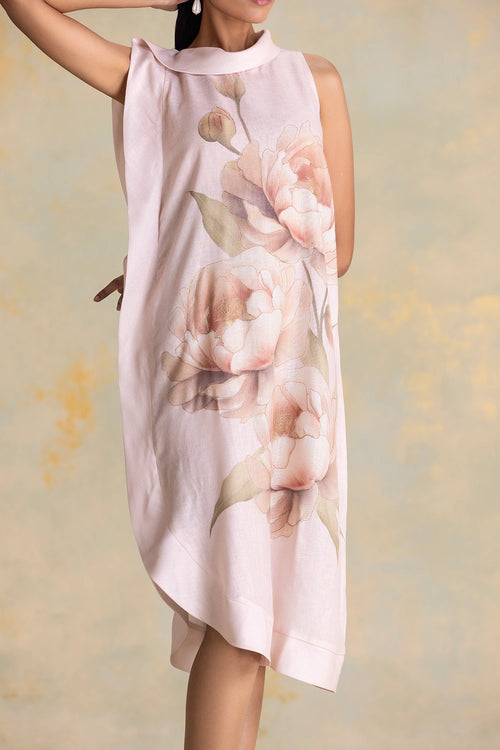 Magnolia Shadow Rose Cascade Dress