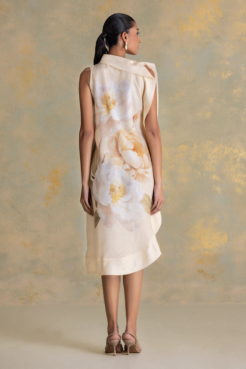 Magnolia Butter Yellow Cascade Dress
