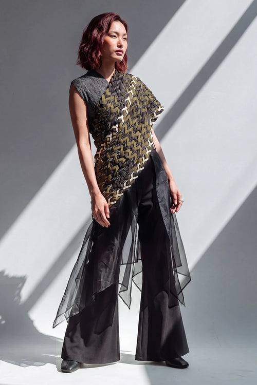 Magnolia Saree with Corded Blouse