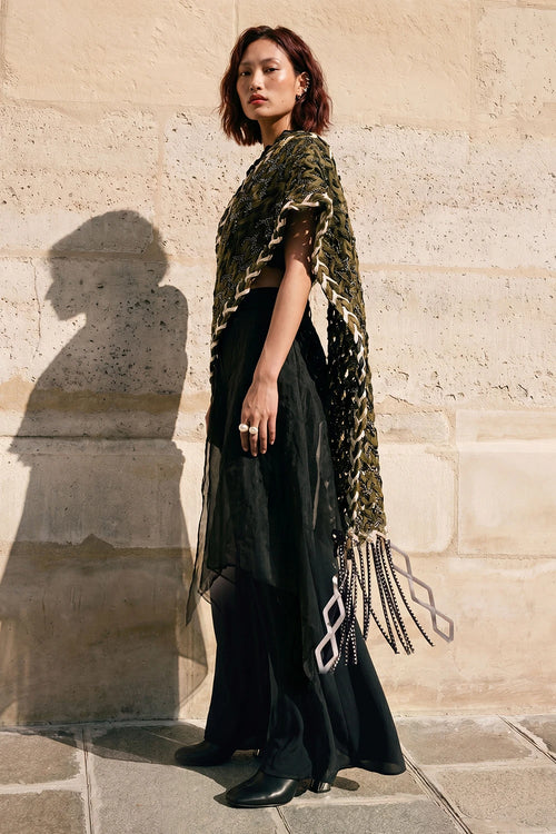 Magnolia Saree with Corded Blouse