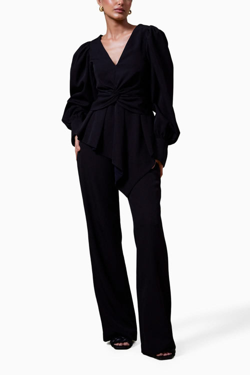 Celeste Black Top