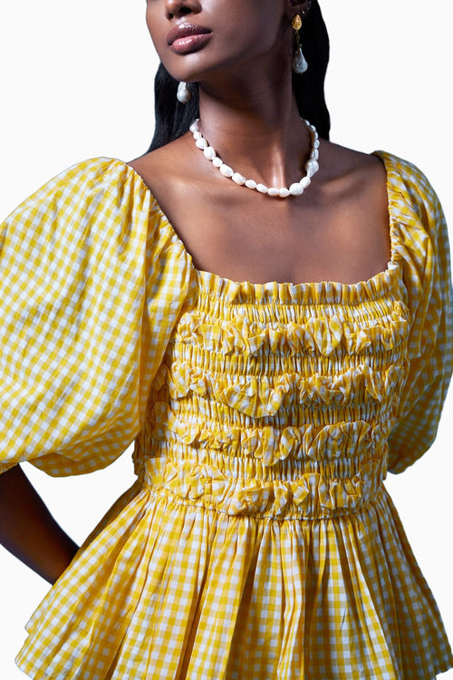 Yellow Aya Top