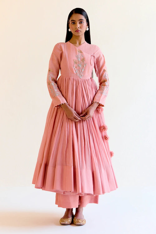 Mallika Anarkali And Pants Set
