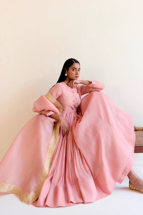 Mallika Anarkali Set With Dupatta