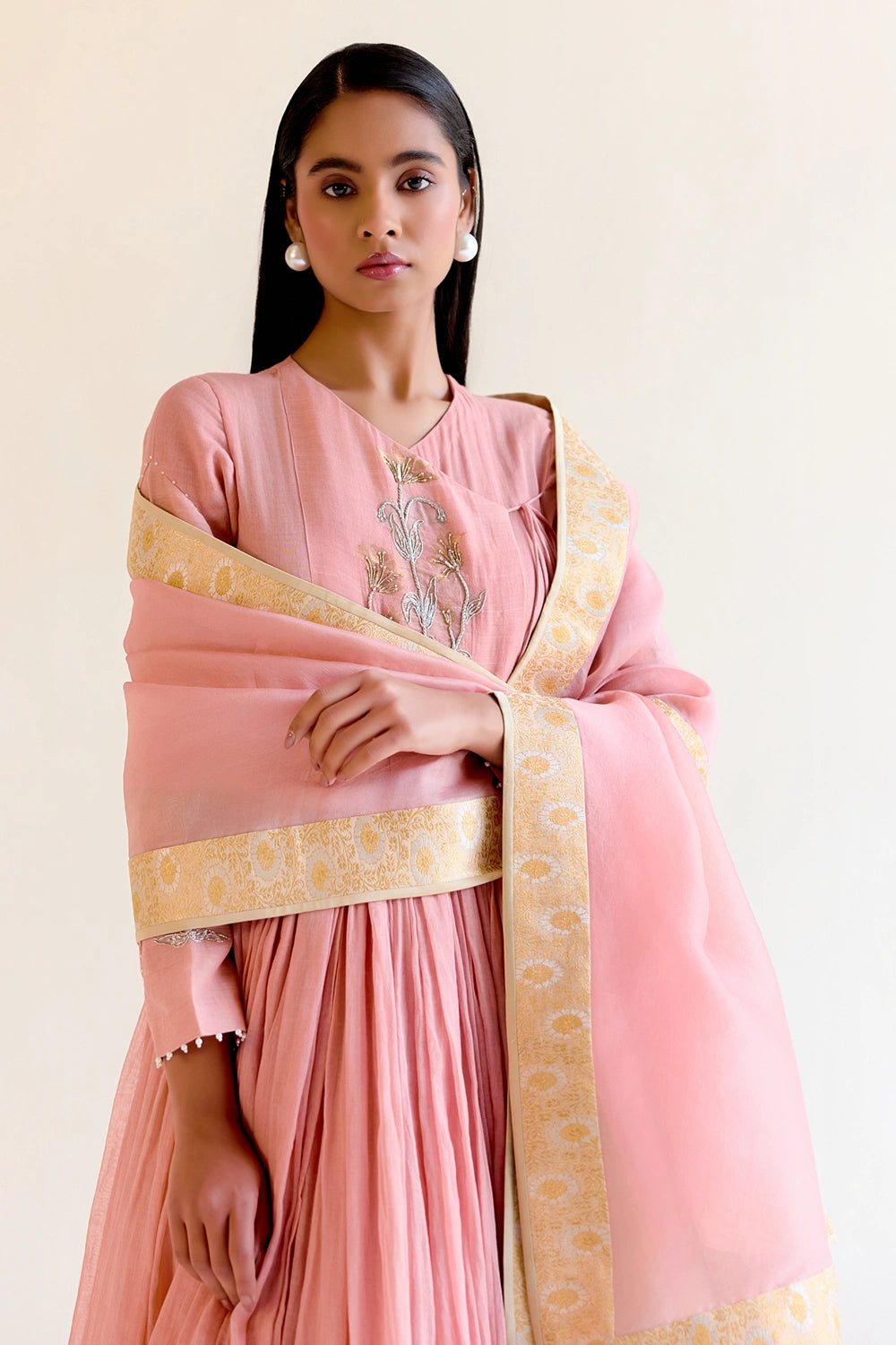 Mallika Anarkali Set With Dupatta