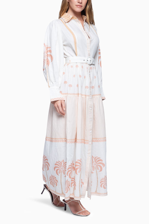 Ivory Palm Tree Robe Carmela