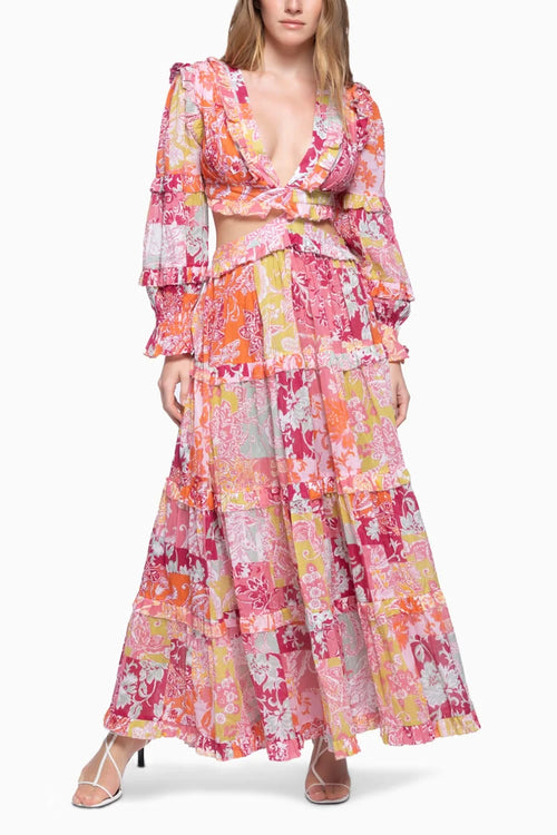 Floral Patch Robe Zoa