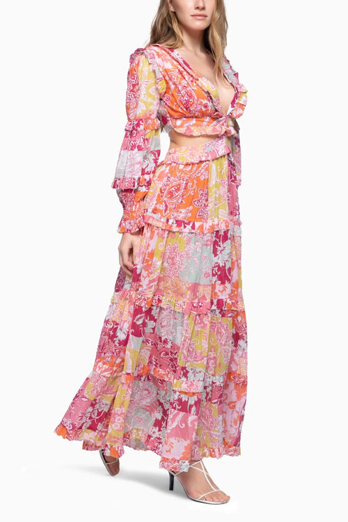 Floral Patch Robe Zoa