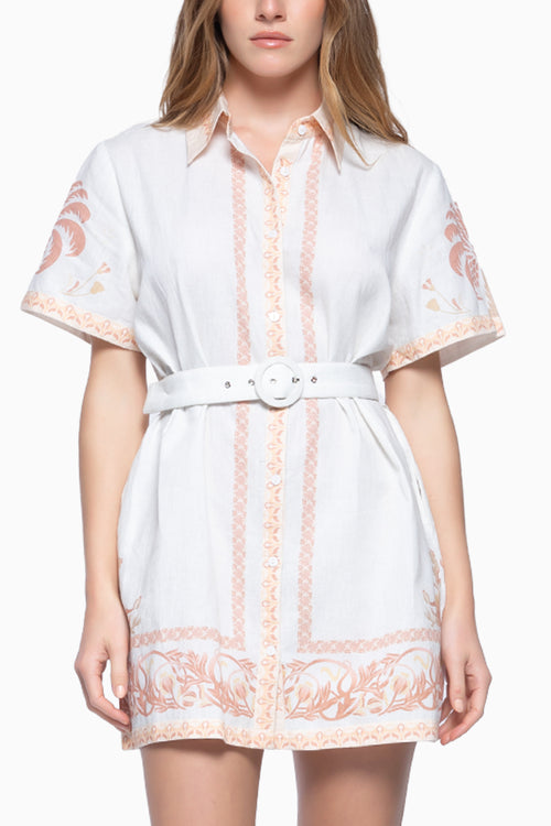 Ivory Palm Tree Robe Alina