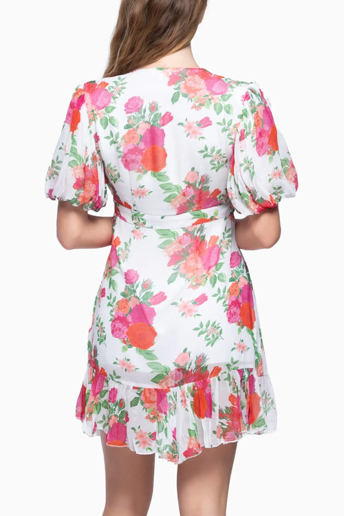 White Floral Sylvia Dress