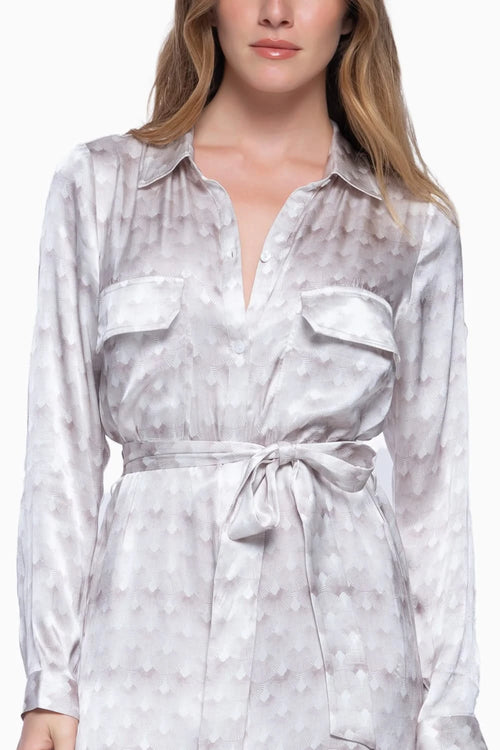 White Peacock Robe Eloise
