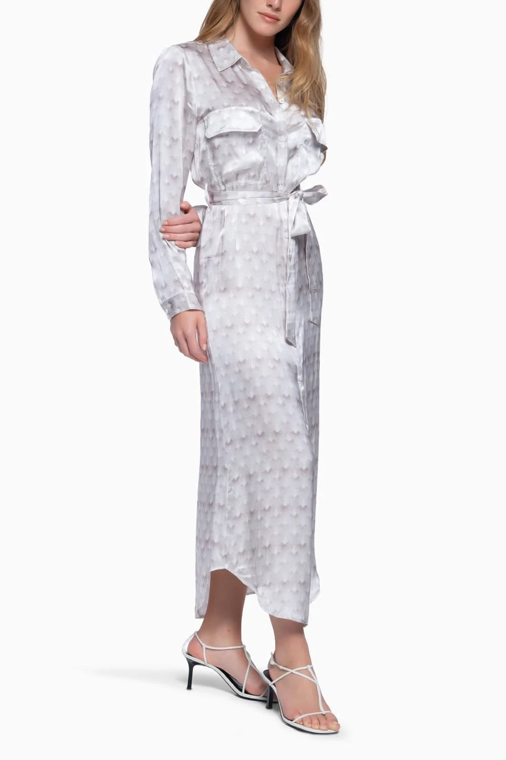 White Peacock Robe Eloise