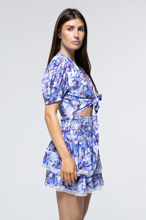 Top Clarysse Viola With Jupe Paulina