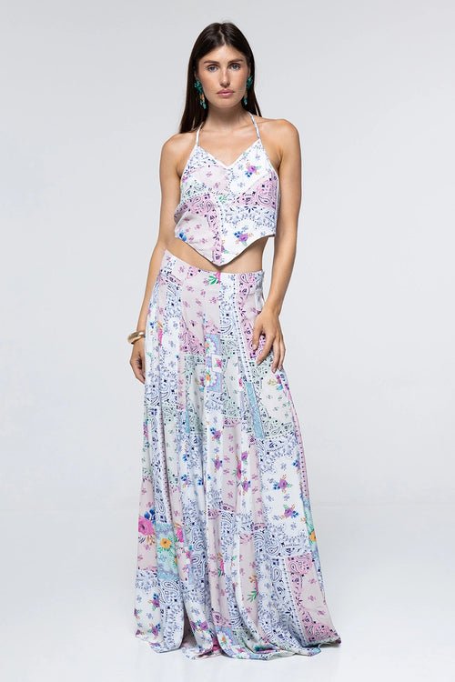 Top Kendall Paisley Floral Patch With Jupe Grace