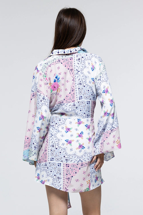 Robe Penelope Paisley Floral Patch