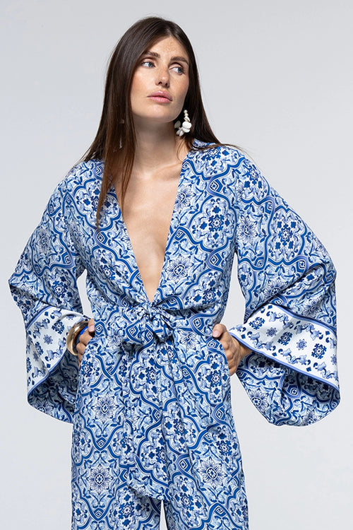 Josephine Jumpsuit Blue Tile
