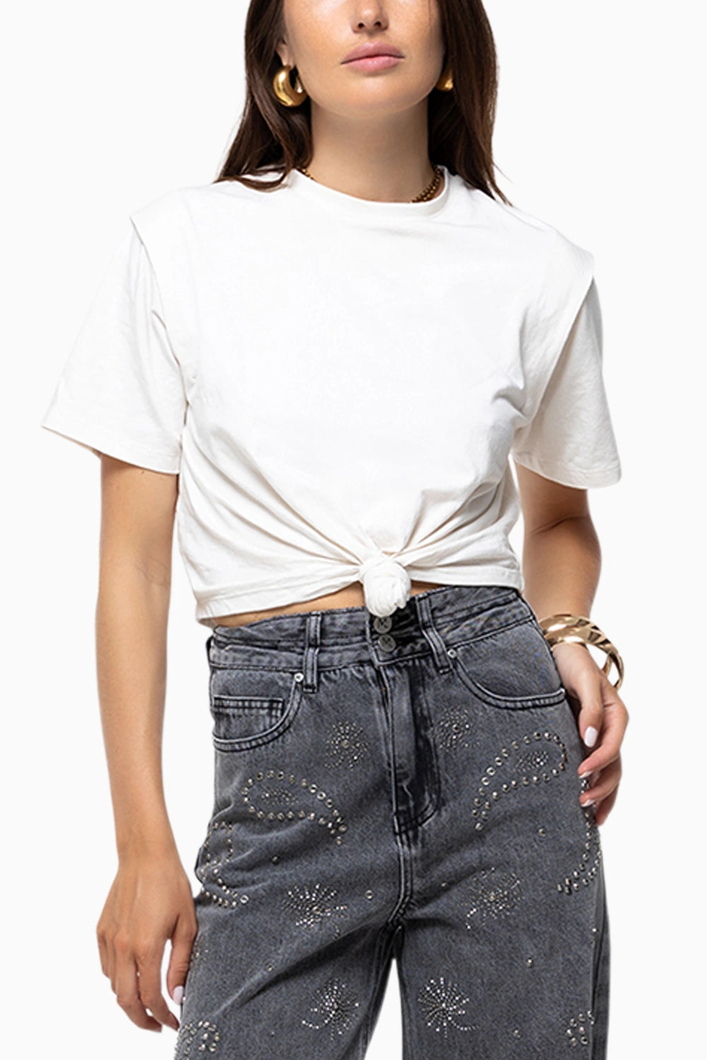 Strass Gris Jeans Lara