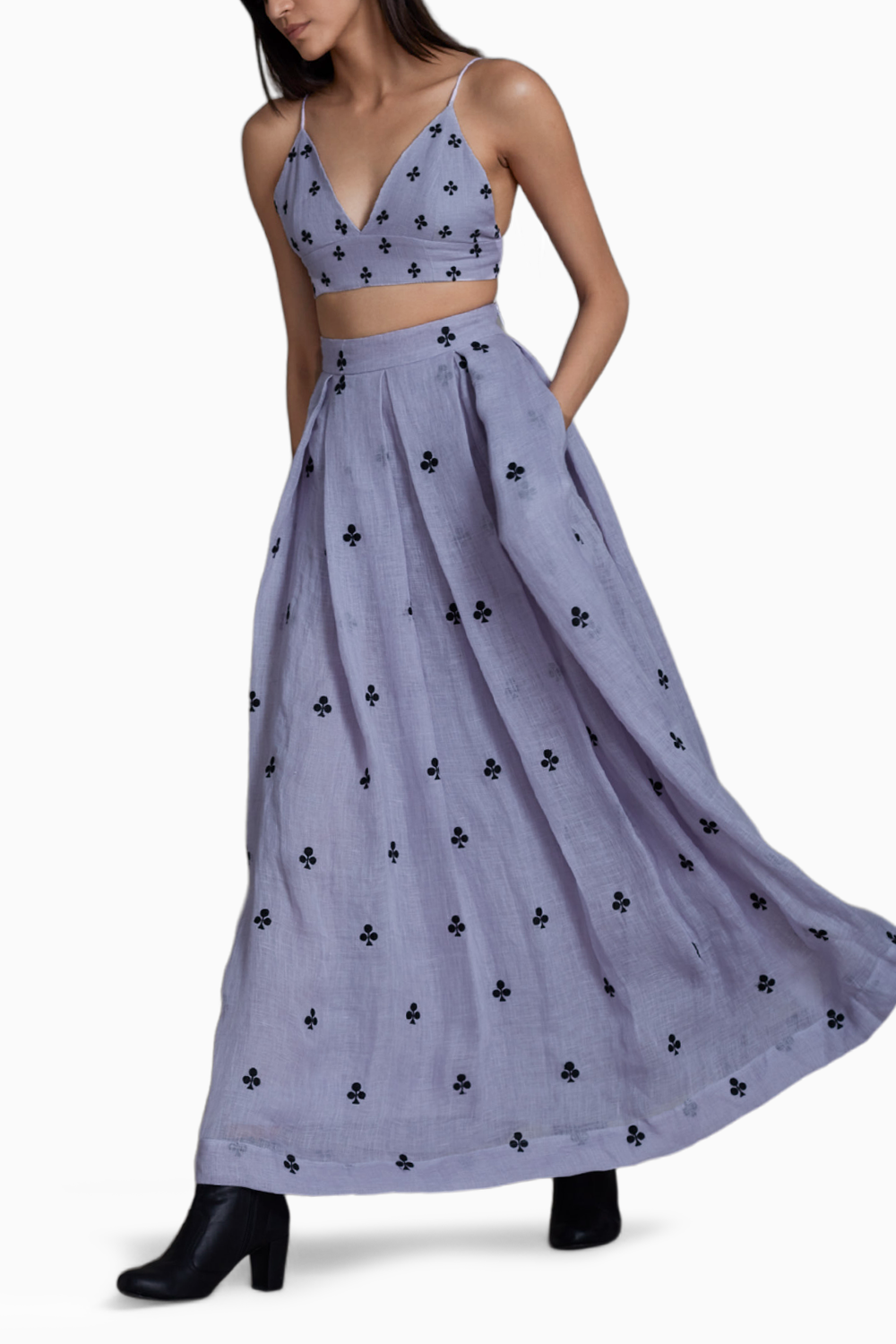 Mati Club Lehenga Set-Lavender