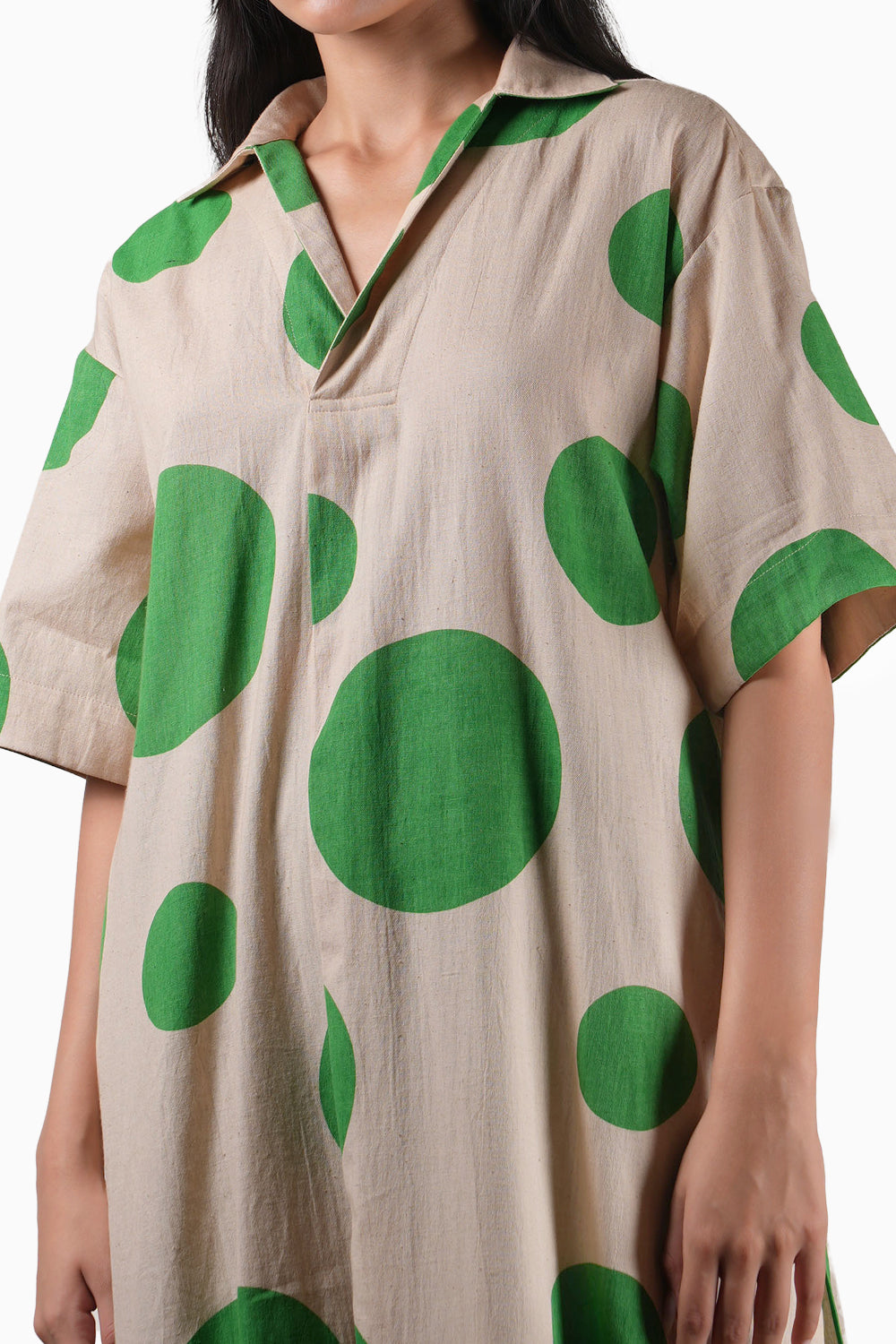 Green Polka Tunic Set